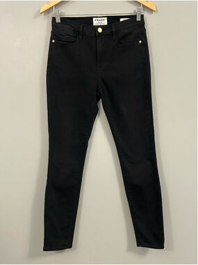 Frame Denim Black Women's Skinny Jeans Size 28